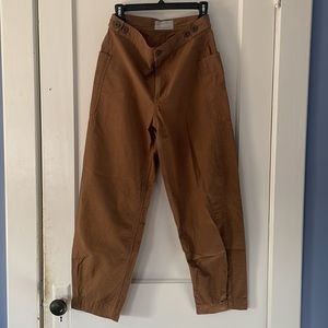 Everlane Fatigue Barrel Pants Walnut Khaki Tan Brown